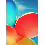 Verjaardagskaartje Ballonnen