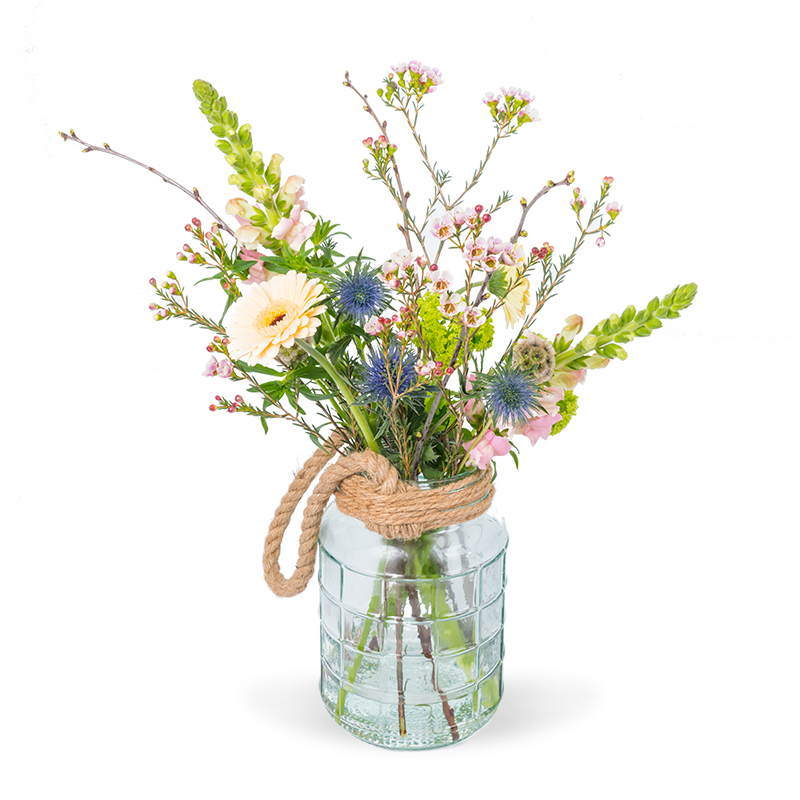 Wonderbaarlijk Trendy plukboeket (incl. vaas) bestellen en bezorgen » - Bloomgift YW-49