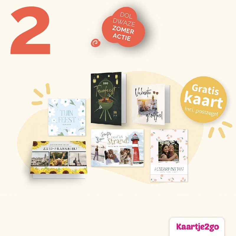 Gratis Kaartje2go vakantiekaart