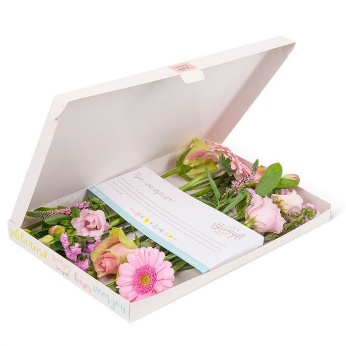 Roze bloemen bezorgen Brievenbusbloemen | Bloomgift