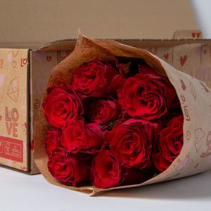 10 Rode Rozen | Valentijnsverpakking