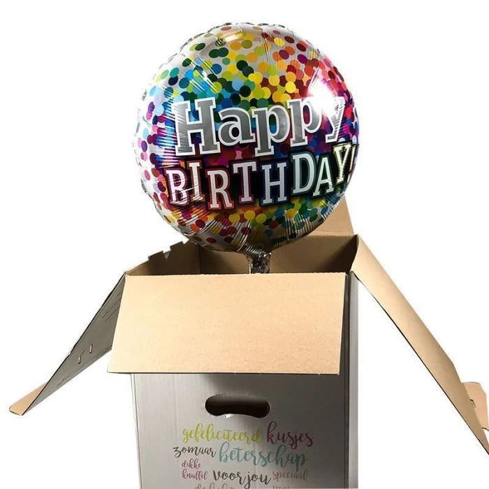 Happy Folieballon 12 jaar | grote 12e verjaardag ballon | De Goede Keus