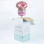 Folieballon Get Well Soon roze bloemen