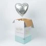 Hartjes folieballon Goud 50 jaar Van Harte uit BloomGift verpakking