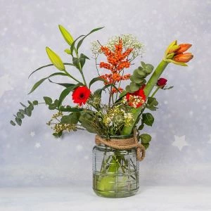 Kerst veldboeket Jingle Bells in kerstsfeer