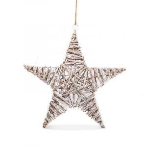 Kerstster Hanger Hout (↕ 23cm)