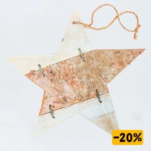 Kerstster Alpine Hout van houtschors