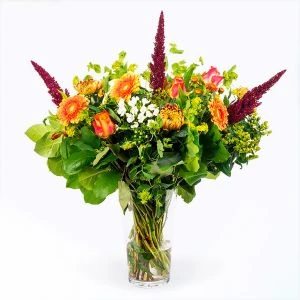 Herfstboeket Happy Autumn in vaas