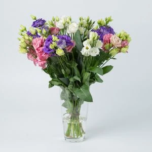 Boeket Lisianthus in vaas