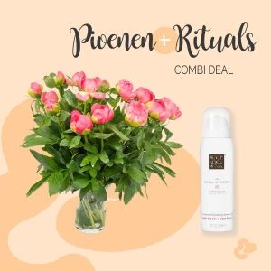 Pioenrozen inclusief Rituals Foaming Shower Gel