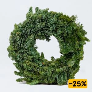 Nobilis kerstkrans 30cm