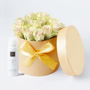 Rozentaart Veel Liefs caramel inclusief RItuals Shower Gel